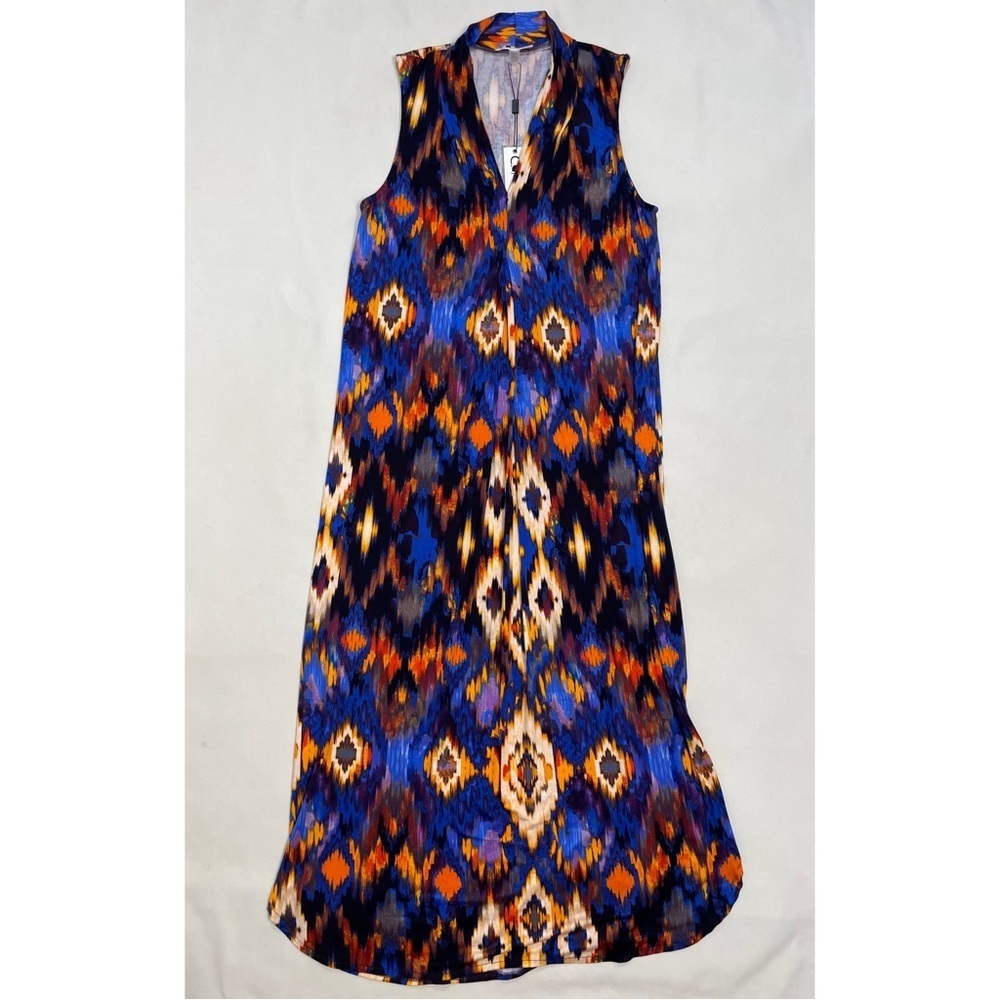 NWT New Cable & Gauge Sport Ikat Maxi Dress Size M - Picture 4 of 9